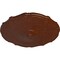 Ekena Millwork Pompeii Ceiling Medallion (Fits Canopies up to 2"), 18 7/8"OD x 1 1/2"P, Burnished Mahogany Crackle CM18POBMC - alternate 4